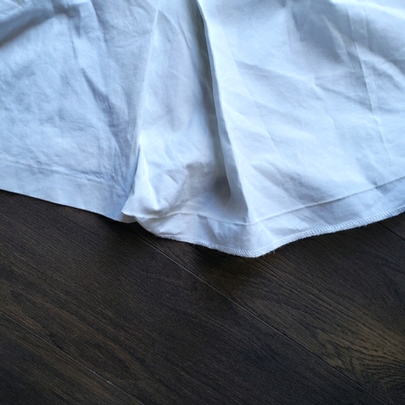 Zara White Blouse With Eyelet Short Sleeves V-neck - Picture 5 of 6